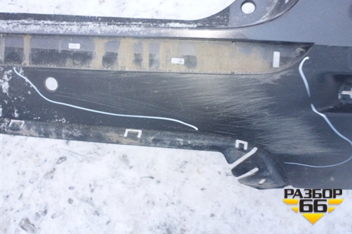 Бампер задний (под парктроник) (5215948170) для Toyota Highlander с 2007-2013г (Хайлендер)