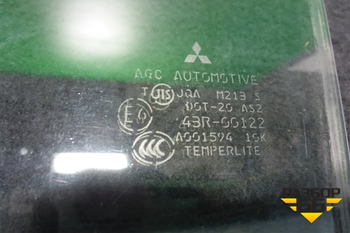 Стекло двери задней левой (седан) для Mitsubishi Lancer-9  с 2003-2008г (Лансер)