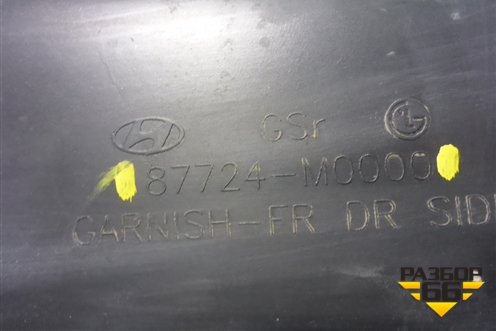 Накладка двери передней правой (87724M0000) для Hyundai Creta с 2016-2021г (Крета)