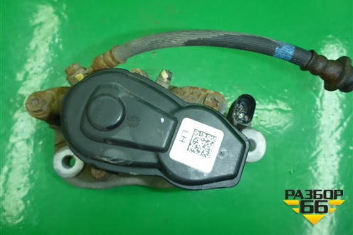 Суппорт задний левый (с моторчиком) для Nissan Qashqai (J11E) с 2013г (Кашкай)