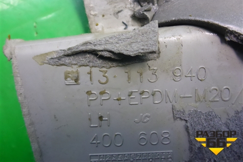 Обшивка стойки центральная верхняя левая (3х дверный хэтчбек) (13113940) для Opel Astra H с 2004-2015г (Астра Аш)