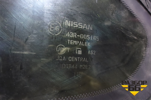 Стекло глухое правое (83300EW000) для Nissan Almera G15 с 2012г (Альмера Г15)