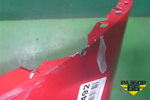 Бампер передний (после 2014г под омыватели) (8U0807437AD) для Audi Q3 с 2011-2018г (Ку 3)