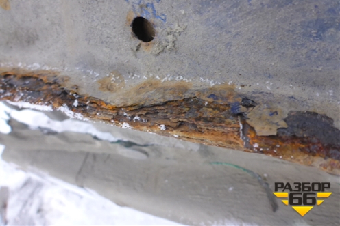 Порог со стойкой левый (S18D5401010DY) для Chery Indis(S18D) с 2011г (Индис)