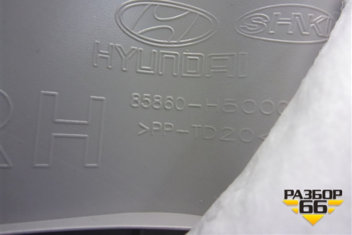 Обшивка стойки задняя верхняя правая (85860H5000) для Hyundai Solaris с 2017г (Солярис)