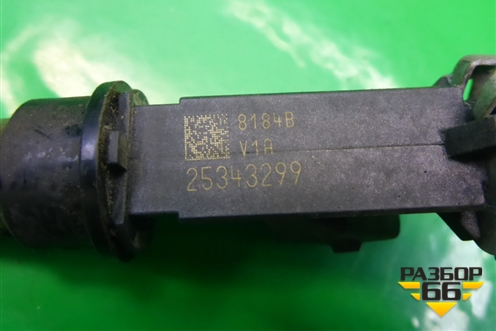 Форсунка инжекторная электрическая (1.6л Z16XEP) (25343299) для Opel Astra H с 2004-2015г (Астра Аш)