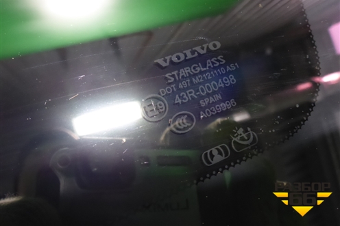 Стекло глухое правое для Volvo XC70 с 2007г (ХС70)