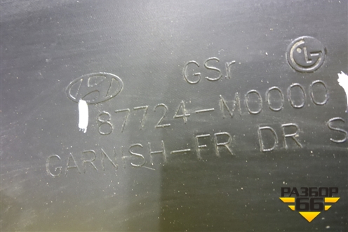 Накладка двери передней правой (87724M0000) для Hyundai Creta с 2016-2021г (Крета)