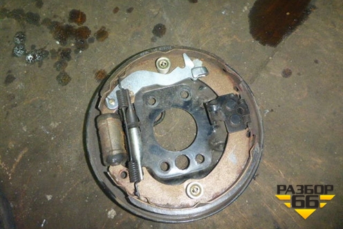 Кожух тормозного барабана (задний правый с колодками) для Chery Sweet (QQ) с 2006г (Свит)