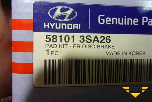 Колодки тормозные передние (комплект новые) (581013SA26) для Hyundai Sonata-6 с 2010-2014г (Соната)