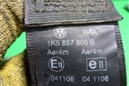 Ремень безопасности задний правый (1K5857806B) для Volkswagen Jetta с 2005-2011г (Джетта)