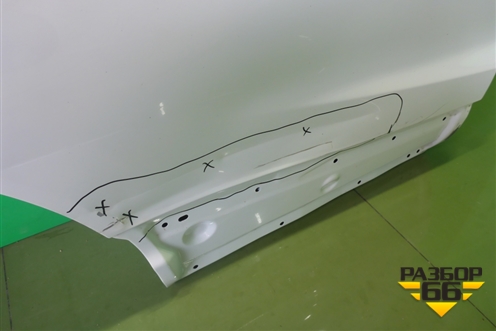 Дверь задняя правая (H21004EAMA) для Nissan Qashqai (J11E) с 2013г (Кашкай)