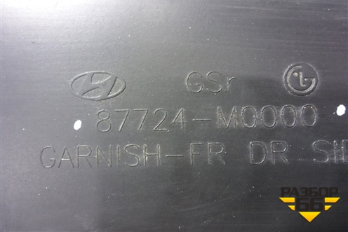 Накладка двери передней правой (87724M0000) для Hyundai Creta с 2016-2021г (Крета)