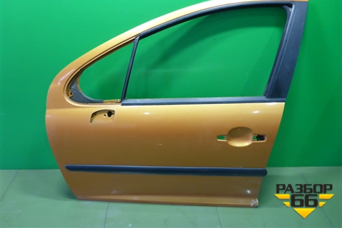 Дверь передняя левая (5-ти дверный кузов) для Peugeot 207 с 2006-2015г