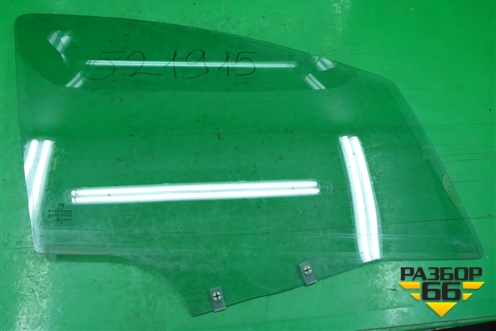 Стекло двери передней правой (5-ти дверный кузов 2007г) для Peugeot 207 с 2006-2015г
