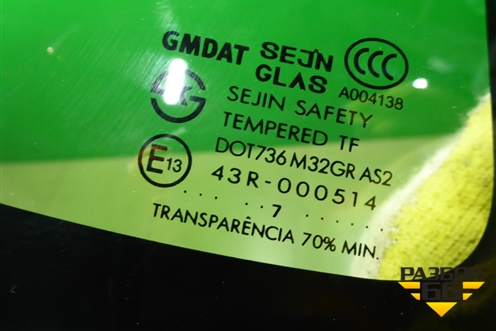 Стекло глухое правое (заднее) (96261565) для Chevrolet Rezzo с 2003г (Резо)