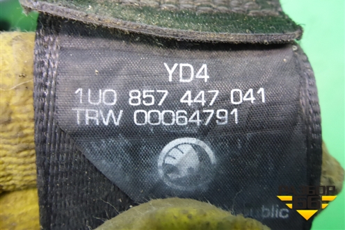 Ремень безопасности задний правый (1U0857447041) для Skoda Octavia (А4) с 1997-2011г (Октавия)