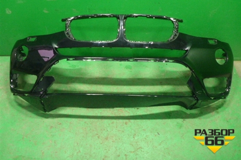 Бампер передний (после 2014г под омыватели) (51117338534) для BMW X3 F25 с 2010-2017г (Х3 Ф25)