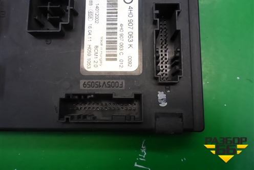 Блок электронный (управления бортовой сети) (4H0907063K) для Volkswagen Touareg с 2010-2018г (Туарег)