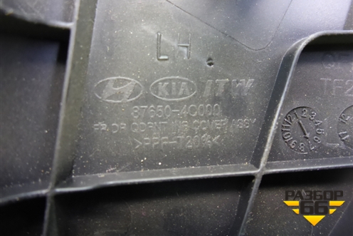 Накладка двери передней левой уголок (876504C000) для Kia Optima с 2010-2015г (Оптима 3)