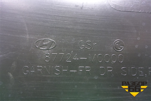 Накладка двери передней правой (87724M0000) для Hyundai Creta с 2016-2021г (Крета)