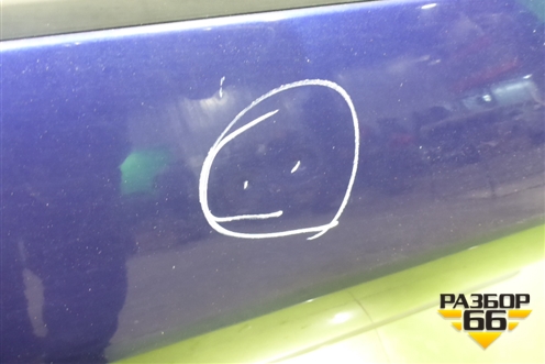 Дверь задняя правая (седан) для Peugeot 407 с 2004г