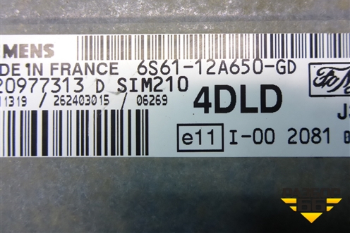 Блок управления двигателем (1.4л FXJA МКПП) (6S6112A650GD) для Ford Fusion с 2002г (Фьюжн)