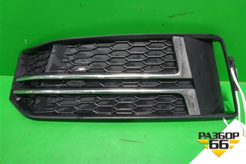 Решетка в передний бампер левая (S-Line) (8W0807681F) для Audi A4 (В9) с 2015г (А4)