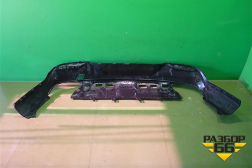 Юбка заднего бампера (под парктроник) (A2928851425) для Mercedes Benz GLE-Klass (купе) C292 с 2015г (ГЛЕ)