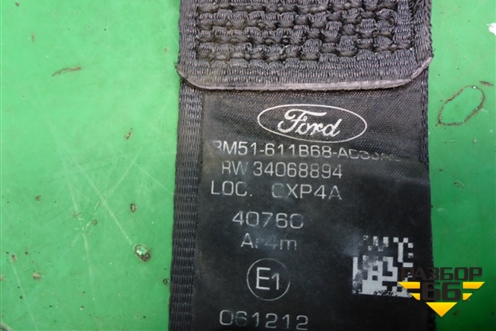 Ремень безопасности задний правый (BM51611B68) для Ford Focus 3 с 2011г (Фокус)