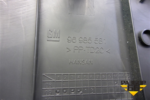 Накладка на торпедо (боковая правая) (96985581) для Chevrolet Cruze c 2009-2015г (Круз)