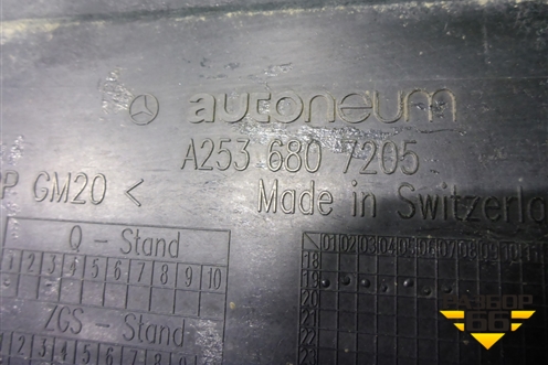 Защита антигравийная правая (A2536807205) для Mercedes Benz GLC-Klass X253  с 2015г (ГЛЦ)