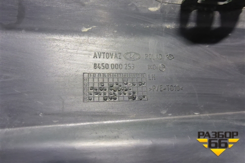 Накладка ПТФ левая (до 2021г) (8450000253) для VAZ Largus/Ларгус с 2012-2024г