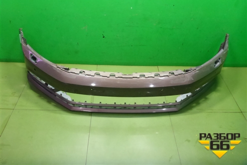 Бампер передний (после 2014г под парктроник и омыватели) (5CU807221A) для Volkswagen Jetta с 2010-2019г (Джетта)