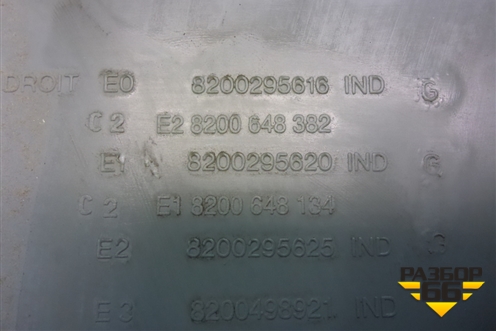 Обшивка двери задней правой под механику (до 2009г) (8200295616) для Renault Logan с 2004-2015г (Логан)