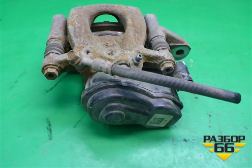 Суппорт задний левый (с моторчиком) для Nissan Qashqai (J11E) с 2013г (Кашкай)