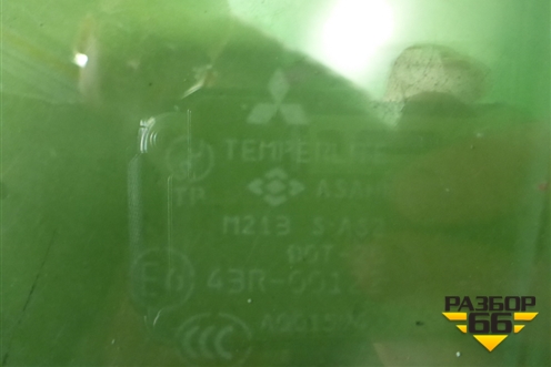 Стекло двери задней левой (седан) для Mitsubishi Lancer-9  с 2003-2008г (Лансер)