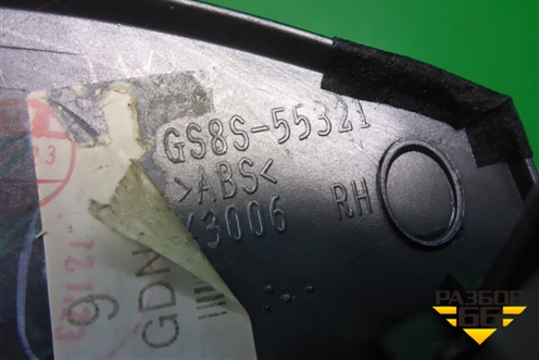 Накладка на торпедо правая (правый руль) (GS8S55321) для Mazda Mazda 6 (GH) с 2007-2012г