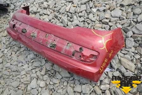 Бампер задний без накладки для Peugeot 207 с 2006-2015г