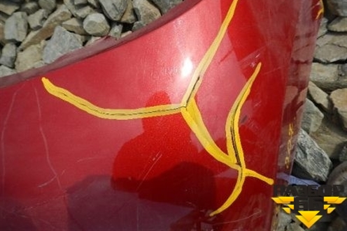 Бампер задний без накладки для Peugeot 207 с 2006-2015г