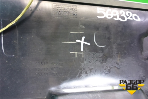 Накладка двери багажника (5481U110) для Nissan Qashqai (J11E) с 2013г (Кашкай)