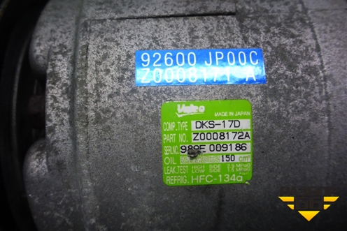 Компрессор кондиционера (2,5л VQ25DE) (92600JP00C) для Nissan Teana (J32) с 2008-2013г (Теана)