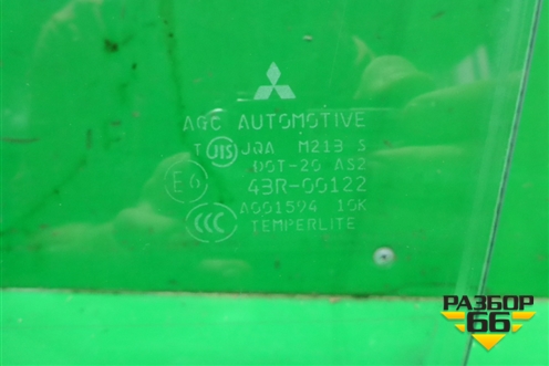 Стекло двери задней левой (седан) для Mitsubishi Lancer-X с 2007г (Лансер)