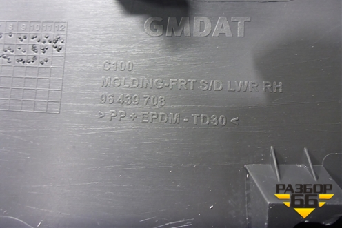 Накладка двери передней правой (96439708) для Chevrolet Captiva с 2006-2011г (Каптива 1 до рестаилинг)