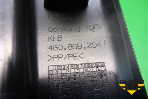 Накладка на торпедо (вертикальная правая) (4G0868204A) для Audi A6 (C7) с 2011-2018г (А6)
