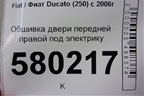 Обшивка двери передней правой под электрику (7355601000) для Fiat Ducato (250) с 2006г (Дукато)