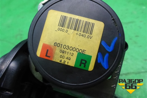 Ремень безопасности задний левый (601030000E) для Mini Cooper R56 с 2005-2014г (Купер)