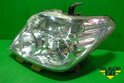 Фара левая (до 2014г ксенон с блоком и лампой установлены би ксеноновые линзы) (260601LB1B) для Nissan Patrol (Y62) с 2010г (Патрол)