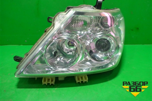Фара левая (до 2014г ксенон с блоком и лампой установлены би ксеноновые линзы) (260601LB1B) для Nissan Patrol (Y62) с 2010г (Патрол)