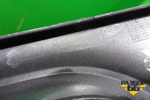 Накладка заднего бампера (М-Пакет) (51128054198) для BMW 3-серия F30/F31 с 2011г